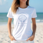 Seashells and Wedding Bells Bachelorette Party T-Shirt<br><div class="desc">Celebrate the bride-to-be in seaside style with our Seashells & Wedding Bells Bachelorette T-Shirt! Featuring a fun coastal design with seashell accents and beachy fonts,  this comfy tee is perfect for beach walks,  brunches,  or matching group pics.</div>