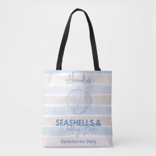 Seashells and Wedding Bells Bachelorette Tote Bag