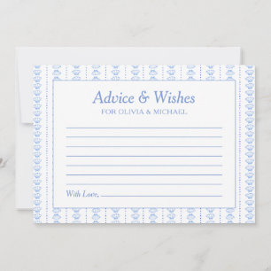 Seashells and Wedding Bells Bridal Shower Advice Note Card
