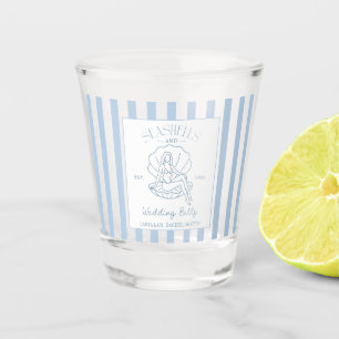 Seashells And Wedding Bells Coastal Bachelorette Shot Glass