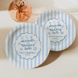 Seashells and Wedding Bells Coastal Bridal Shower Paper Plates<br><div class="desc">This is a Seashells and Wedding Bells Coastal Whimsical Bridal Shower Paper Plates!</div>