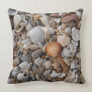 Seashells At The Seashore Pillows