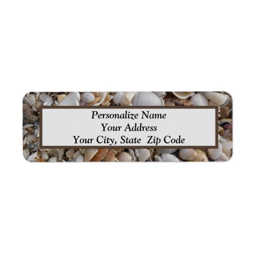 Seashells At The Seashore Address Label