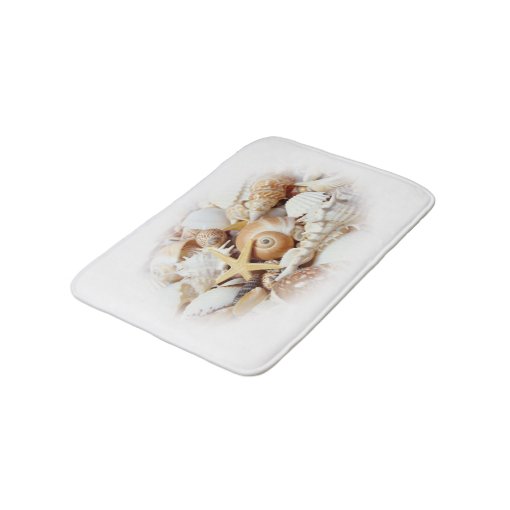 Seashells Bath Mat Zazzle