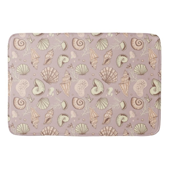 Seashells  bath mat (Front)