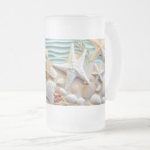 Seashells Beach 3D Mug – Sip the Ocean Breeze