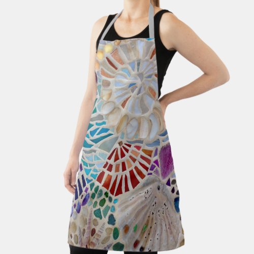 Seashells Beach All_Over Print Apron