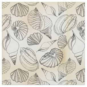 Seashells Beach House Nautical Fabric