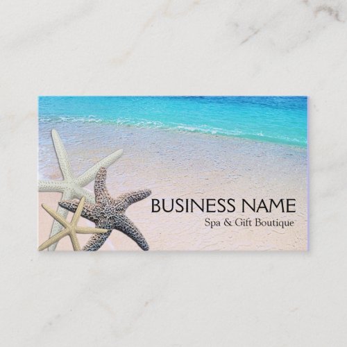 Seashells Beach House Rental Spa Boutique BB Business Card