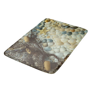 Seashells, Beach, Ocean, Bath, Home Rug or Mat