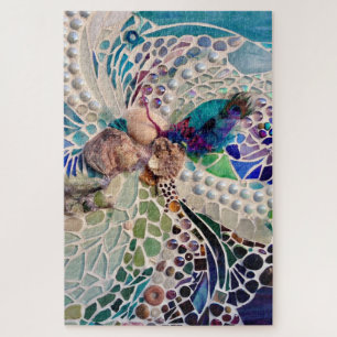 Seashells Beach Pattern Jigsaw Puzzle