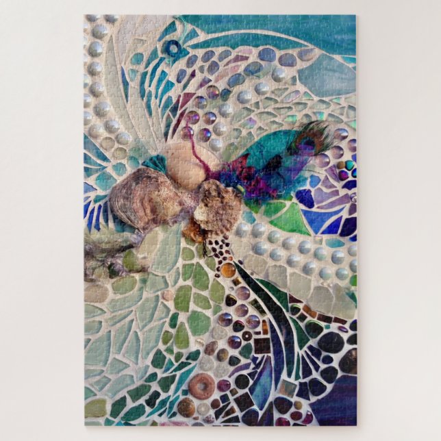 Seashells Beach Pattern Jigsaw Puzzle (Vertical)