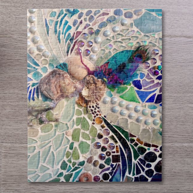 Seashells Beach Pattern Mosaic Jigsaw Puzzle (Creator Uploaded)