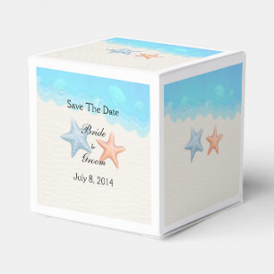Seashells Beach Save The Date Favor Boxes