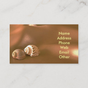 Seashells Beach Scene Business Cards