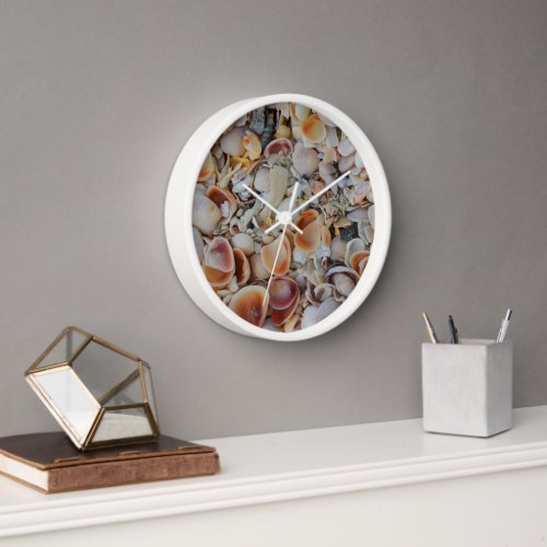 Seashells Beach Theme Clock