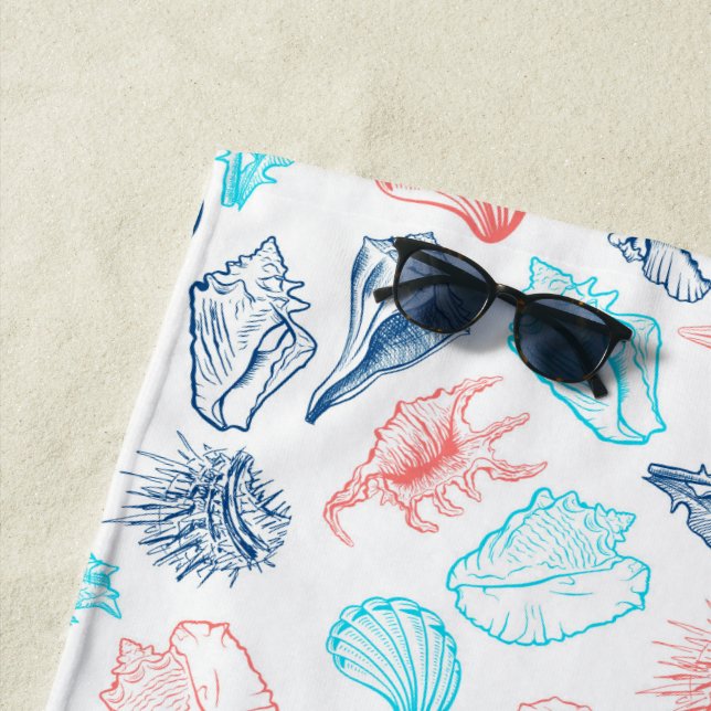 Seashells Beach Towel (In Situ)