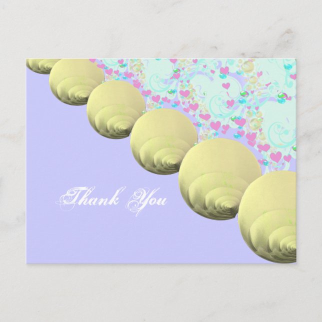 SeaShells Beach Wedding - Customized Postcard (Front)