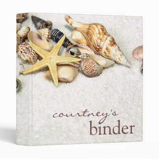 Seashells Binder Personalized