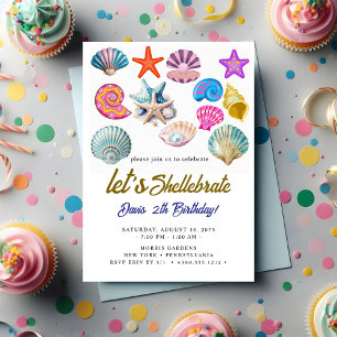 seashells Birthday Invitation