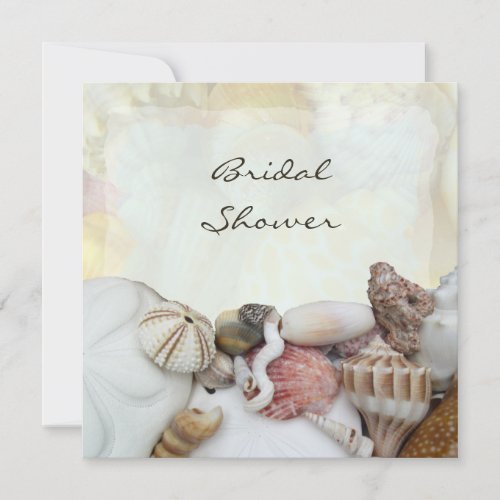 Seashells Bridal Shower Invitations