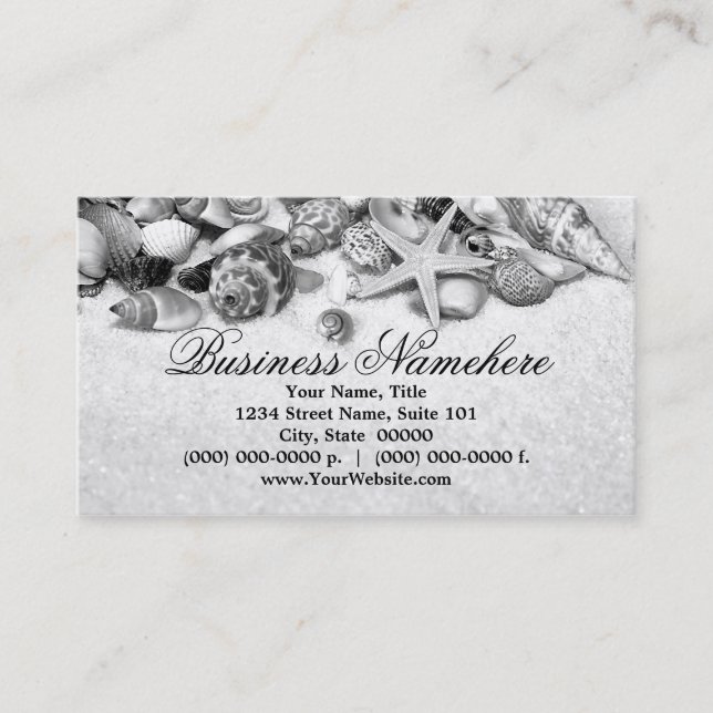 Seashells Business Cards (Front)