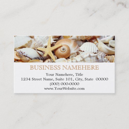 Seashells Business Cards