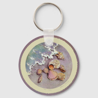 SEASHELLS by the SEA by SHARON SHARPE Keychain