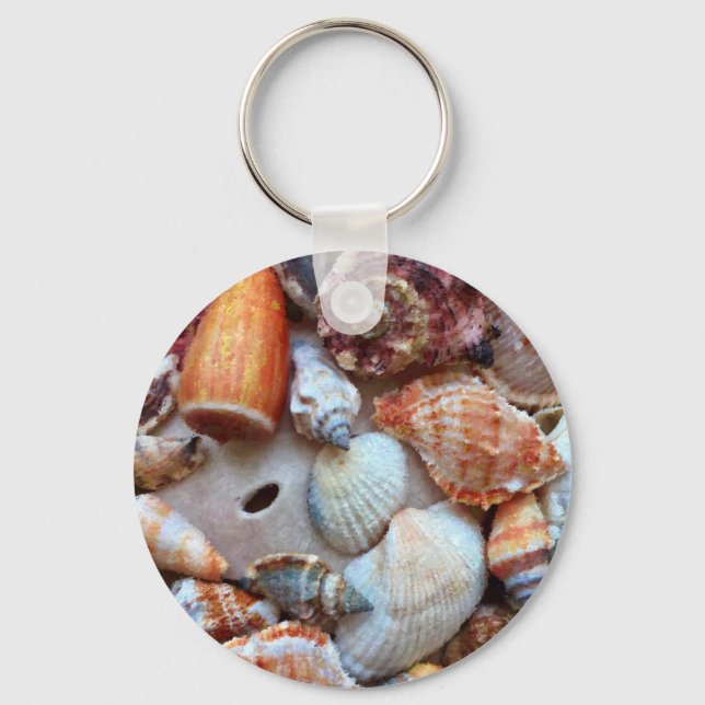 Seashells by the Seashore Keychain (Front)