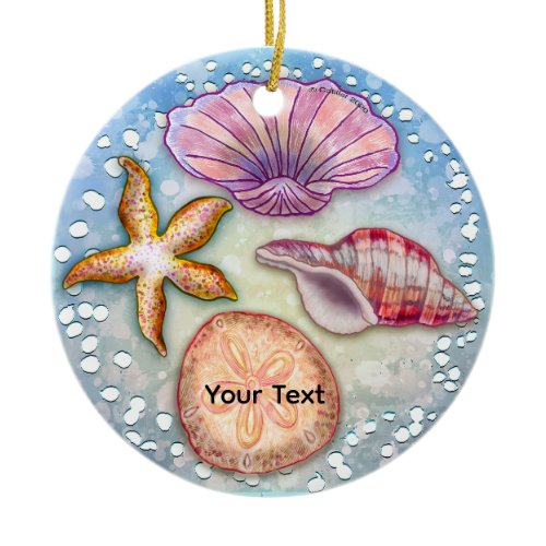 Seashells Ceramic Ornament