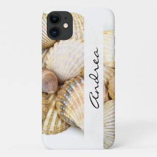 Seashells, Clam Shells, Cockle Shells, Your Name iPhone 11 Case