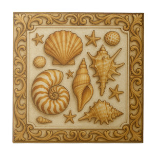 Seashells Collection Ceramic Tile