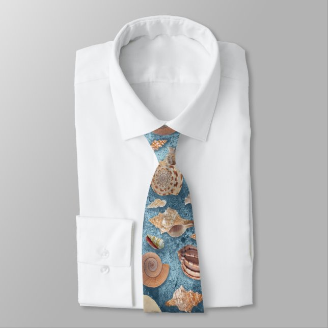 Seashells Collection Neck Tie (Tied)