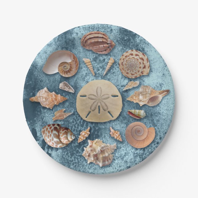 Seashells Collection  Paper Plates (Front)