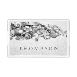 Seashells Custom Serving Tray