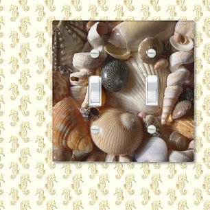 Seashells Decorative Coastal Light Switch Cover