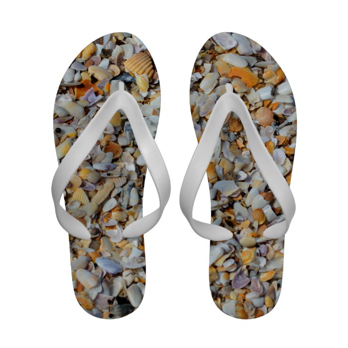 Seashells Flip Flops