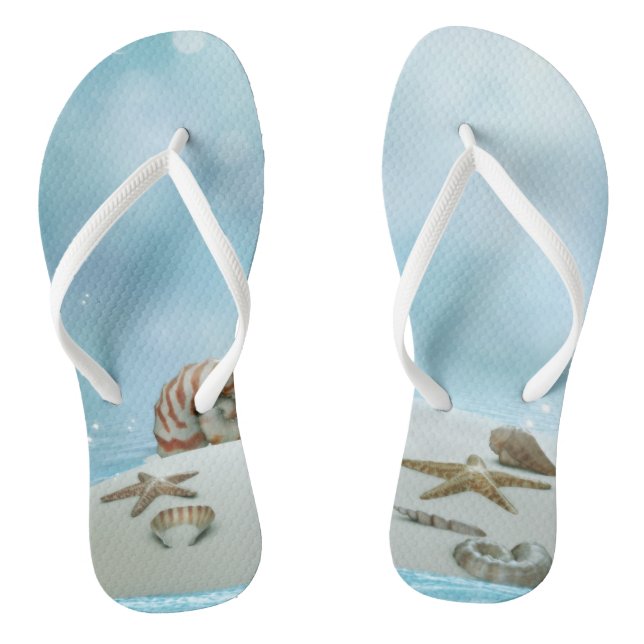 Seashells Flip Flops (Footbed)