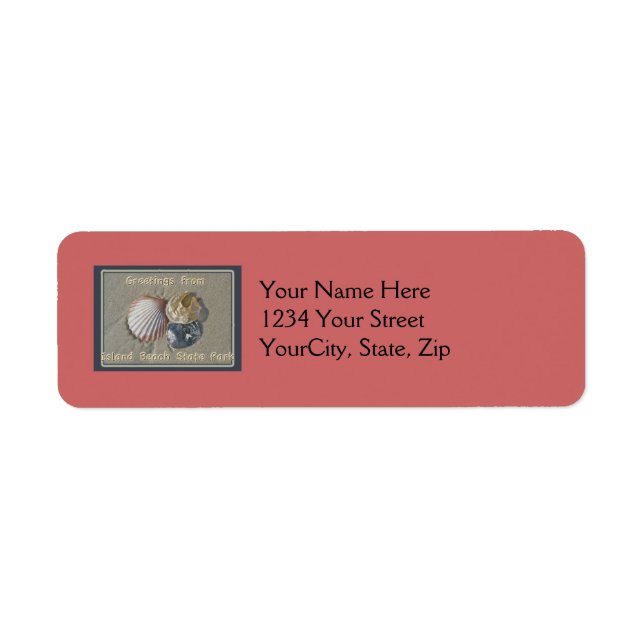 Seashells Greetings From IBSP Seaside Park NJ Label (Front)