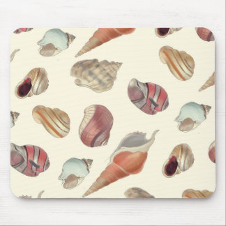 Seashells Illustration Mouse Pad