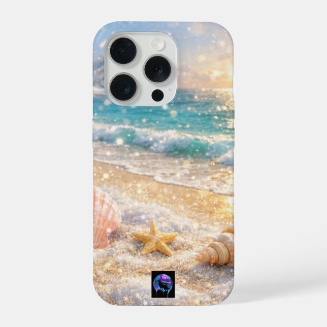 Seashells in a Winter Wonderland iPhone Case (Back)