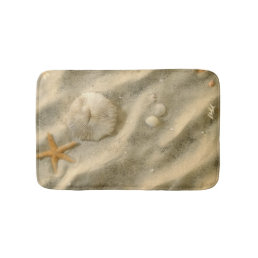 Seashells In Sand Bath Mat