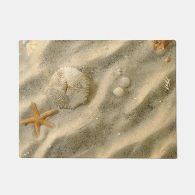 Seashells In Sand Doormat (Front)
