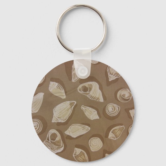 Seashells in Sand Keychain (Front)