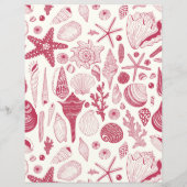 Seashells in Viva Magenta- Color of the Year 2023 (Back)