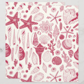 Seashells in Viva Magenta- Color of the Year 2023 (Front/Back)