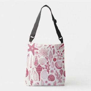 Seashells in Viva Magenta- Color of the Year 2023 Crossbody Bag