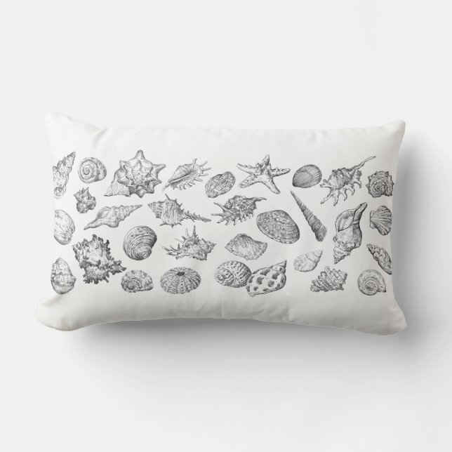 Seashells Lumbar Pillow (Front)