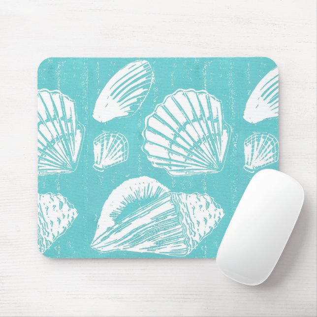 Seashells Mouse Pad (With Mouse)
