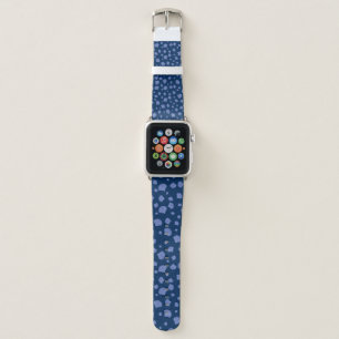 Seashells Navy Blue Beach Conch Collector Summer Apple Watch Band